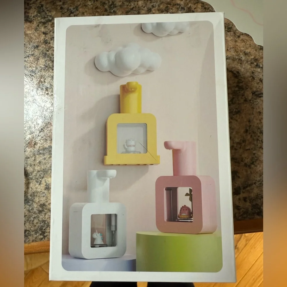 Touchless Automatic Sensor Yellow Soap Dispenser with Cat